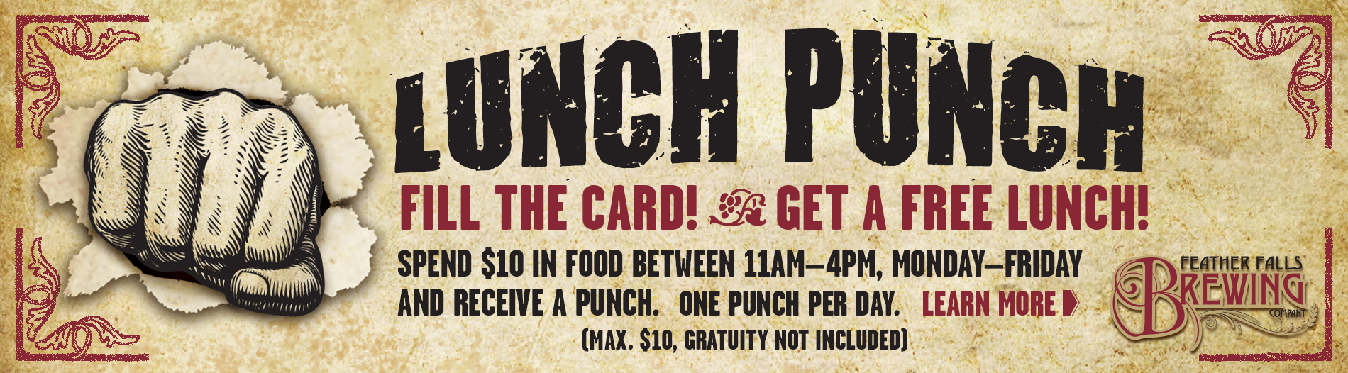 Lunch Punch Card