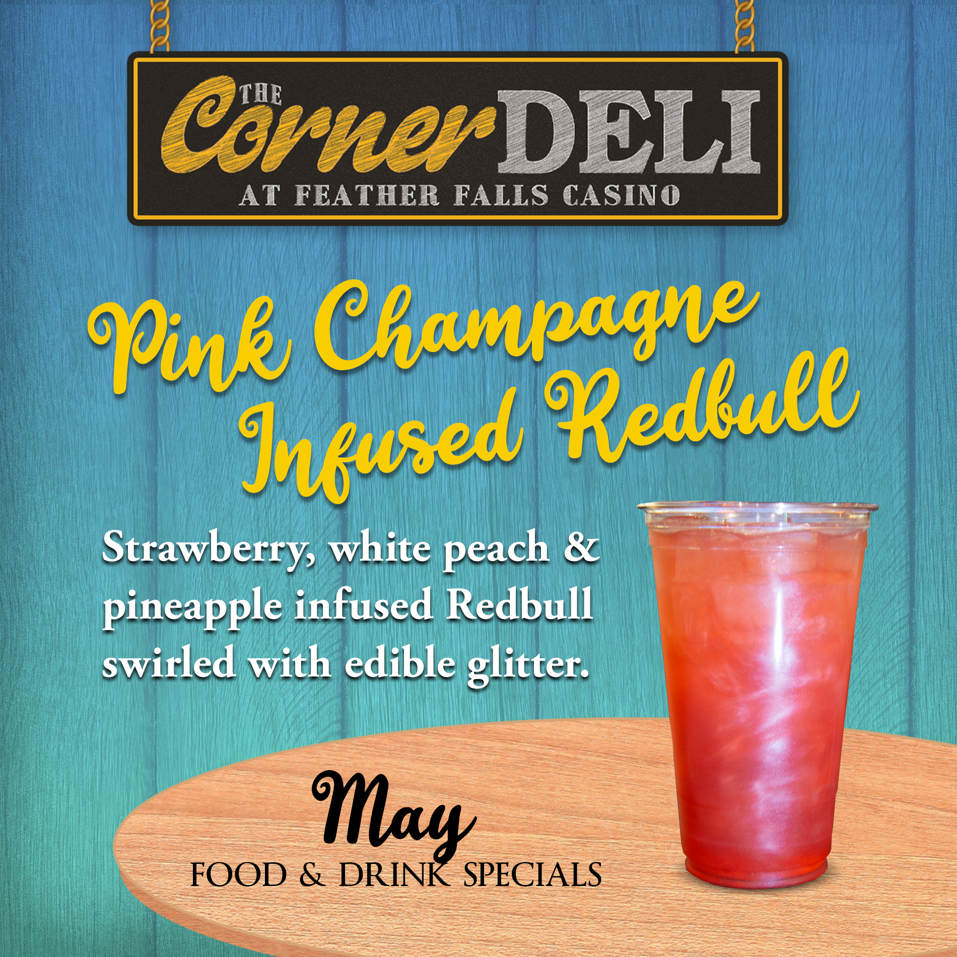 Deli Pink Champagne Infused Redbull