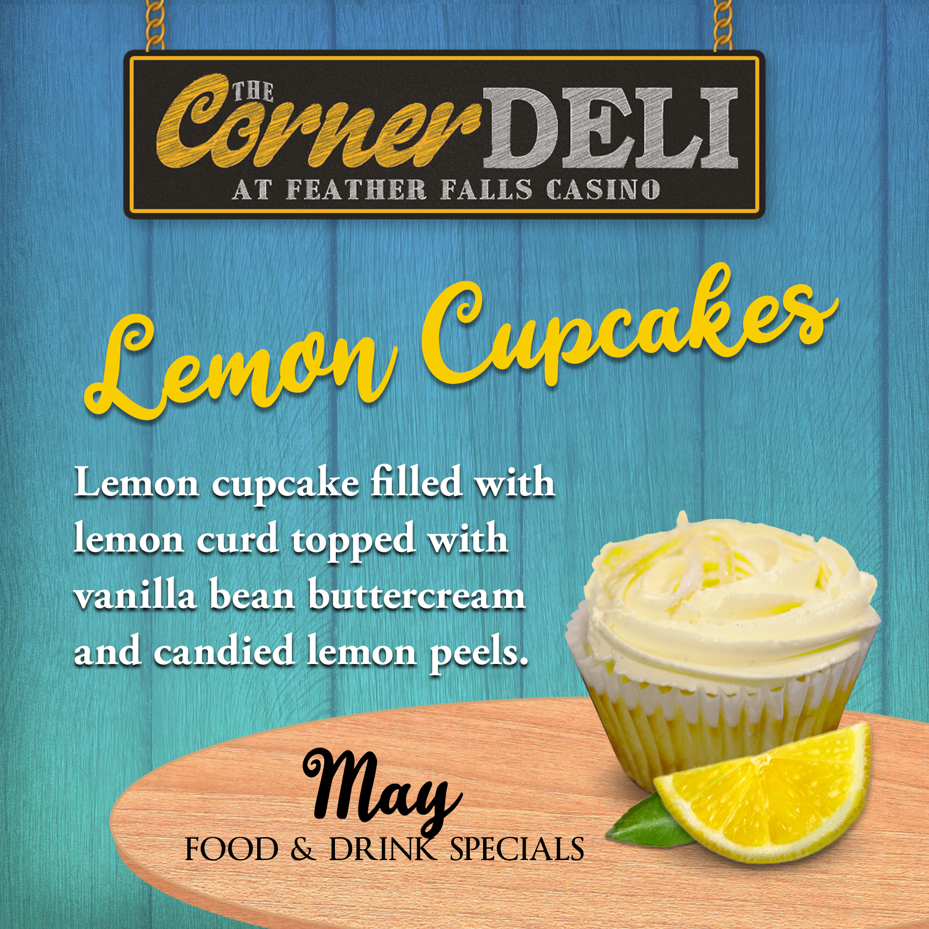 Corner Deli May Special Lemon Cupcakes
