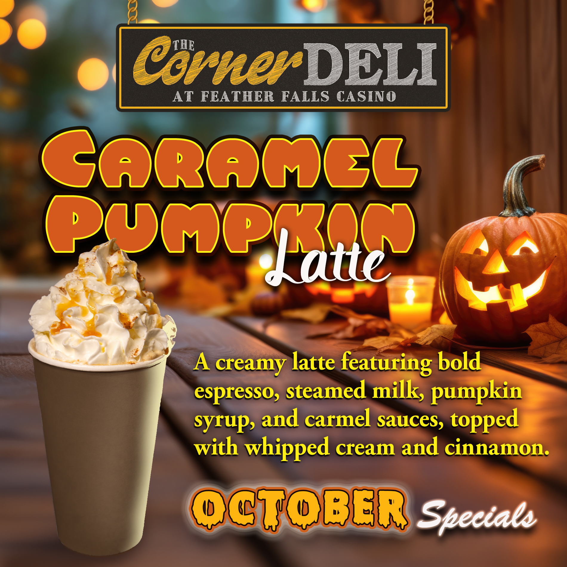 Caramel Pumpkin Latte Deli Special