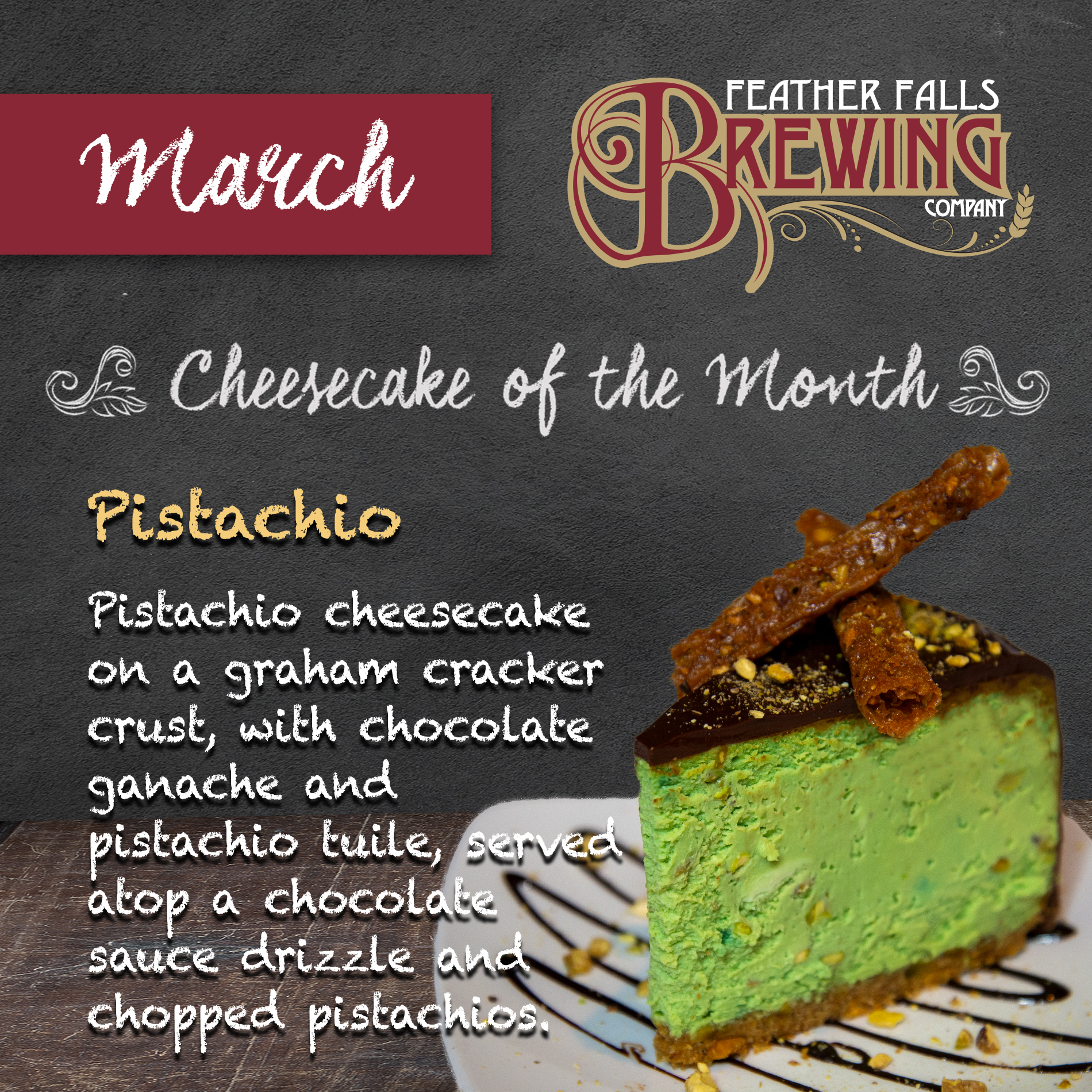 March Cheesecake - Pistachio