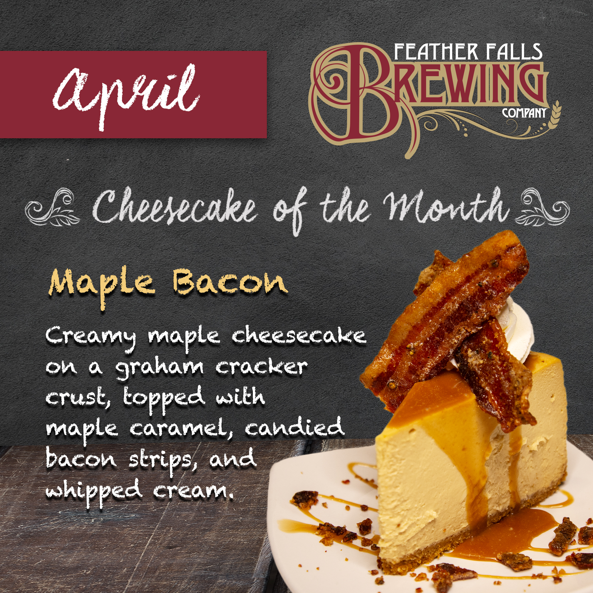 Maple Bacon Cheesecake