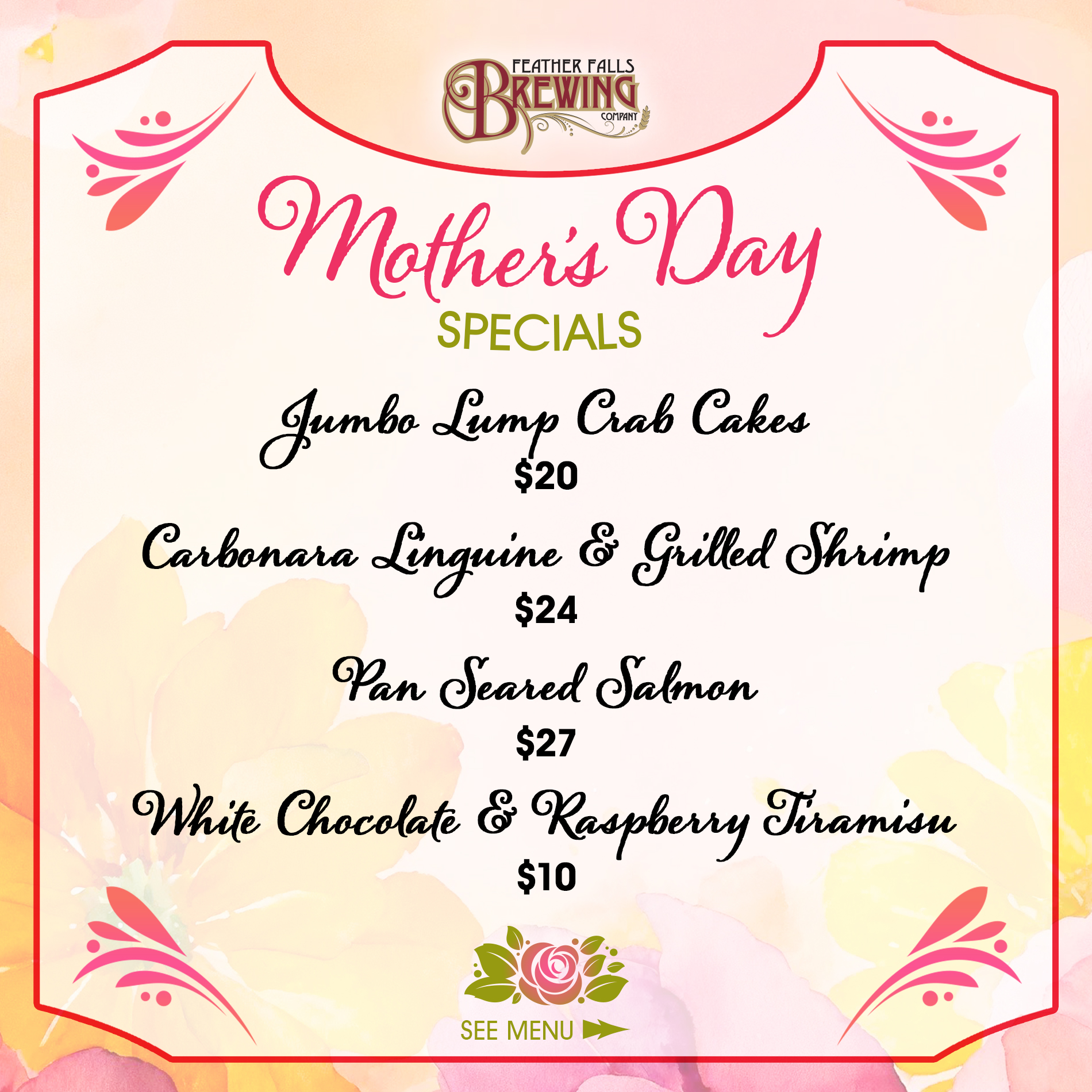 Mother's Day Specials 2024