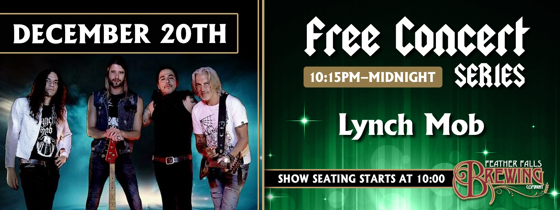 Free Concert Series: Lynch Mob - December 20th 10:15pm