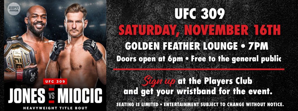 UFC 309 – Feather Falls Casino