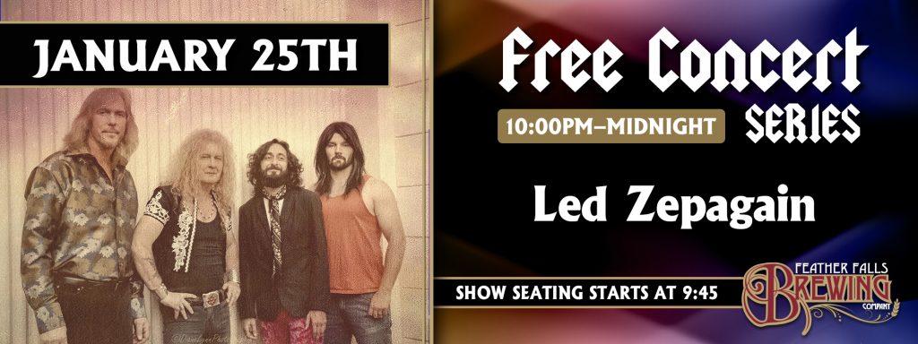 GRAPEVINE/in a lifetime presents anothe… Led Zepagain – Feather Falls Casino