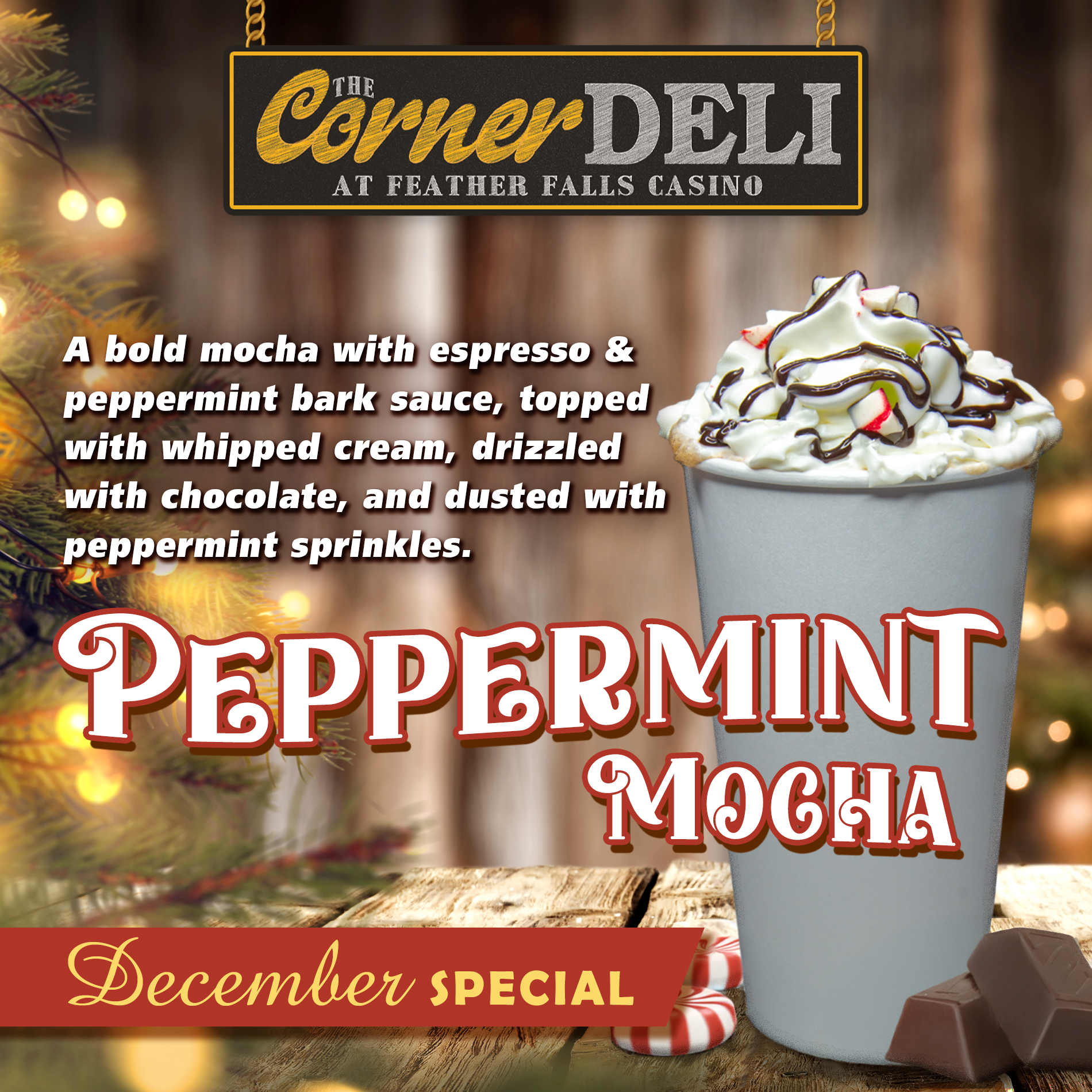 Deli Special, December 2024 - Peppermint Mocha