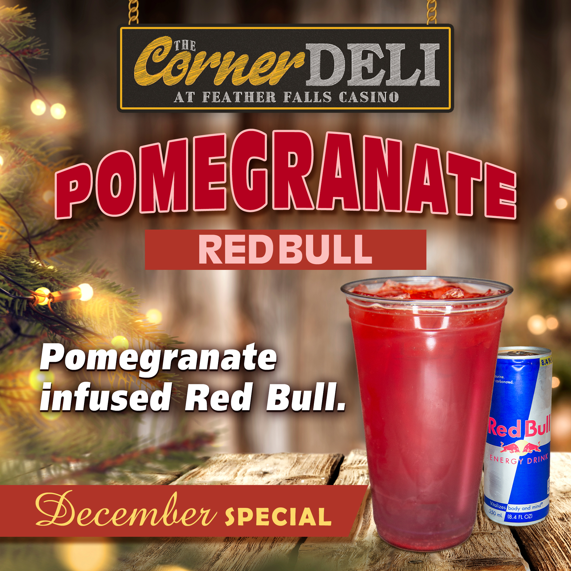 Deli Special - December 2024, Pomegranate Red Bull