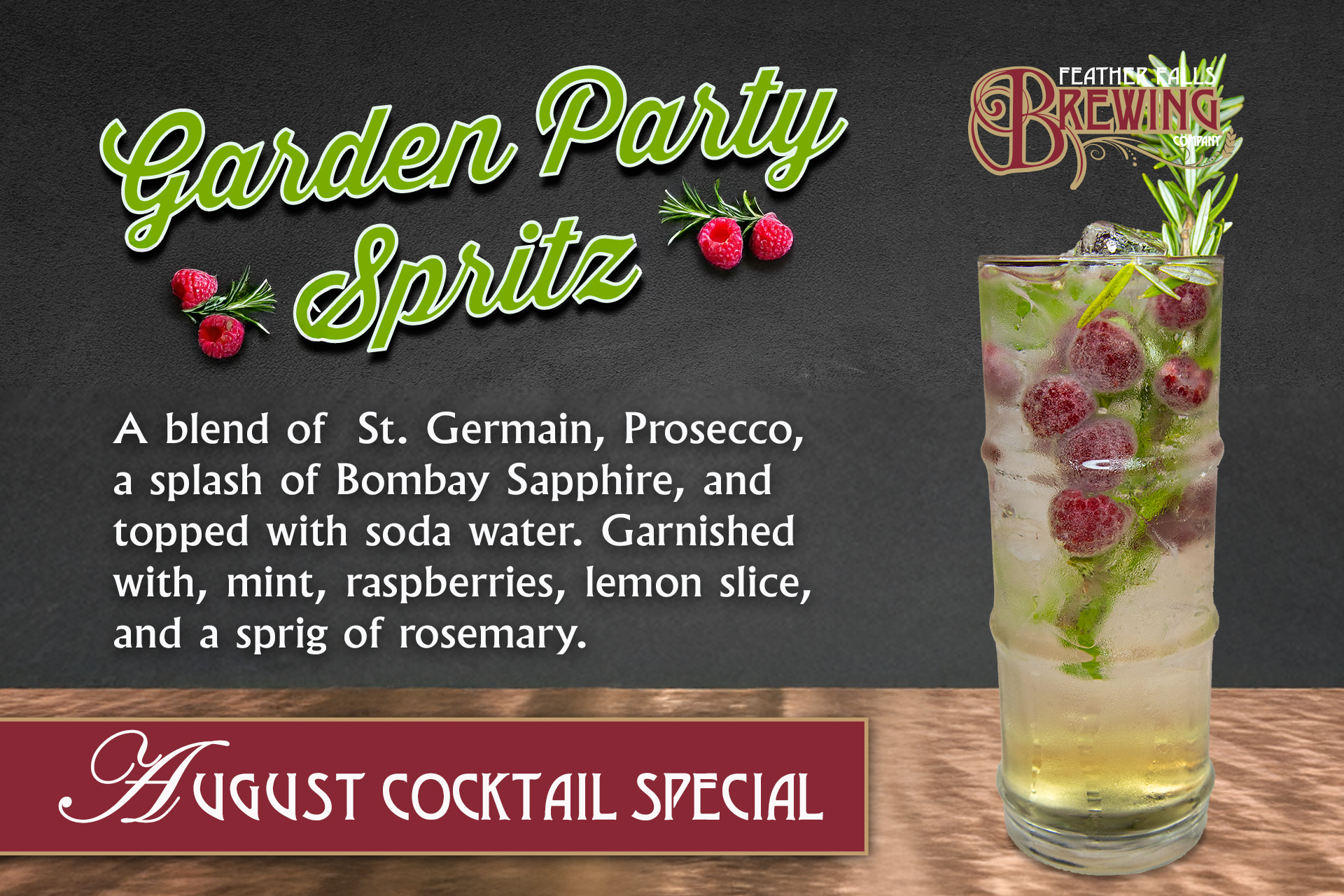 Brewery Drink Special-August-Garden Party Spritz