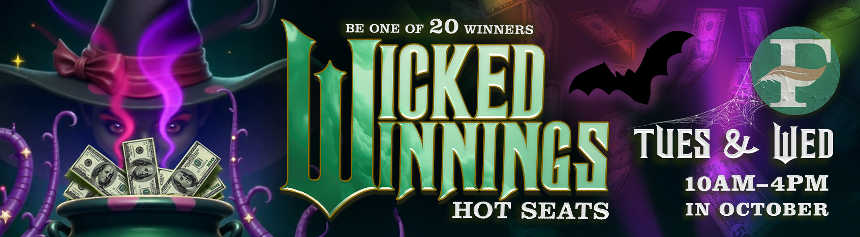 Wicked Winngins Hot Seats 10am-4pm Tues & Wednesday