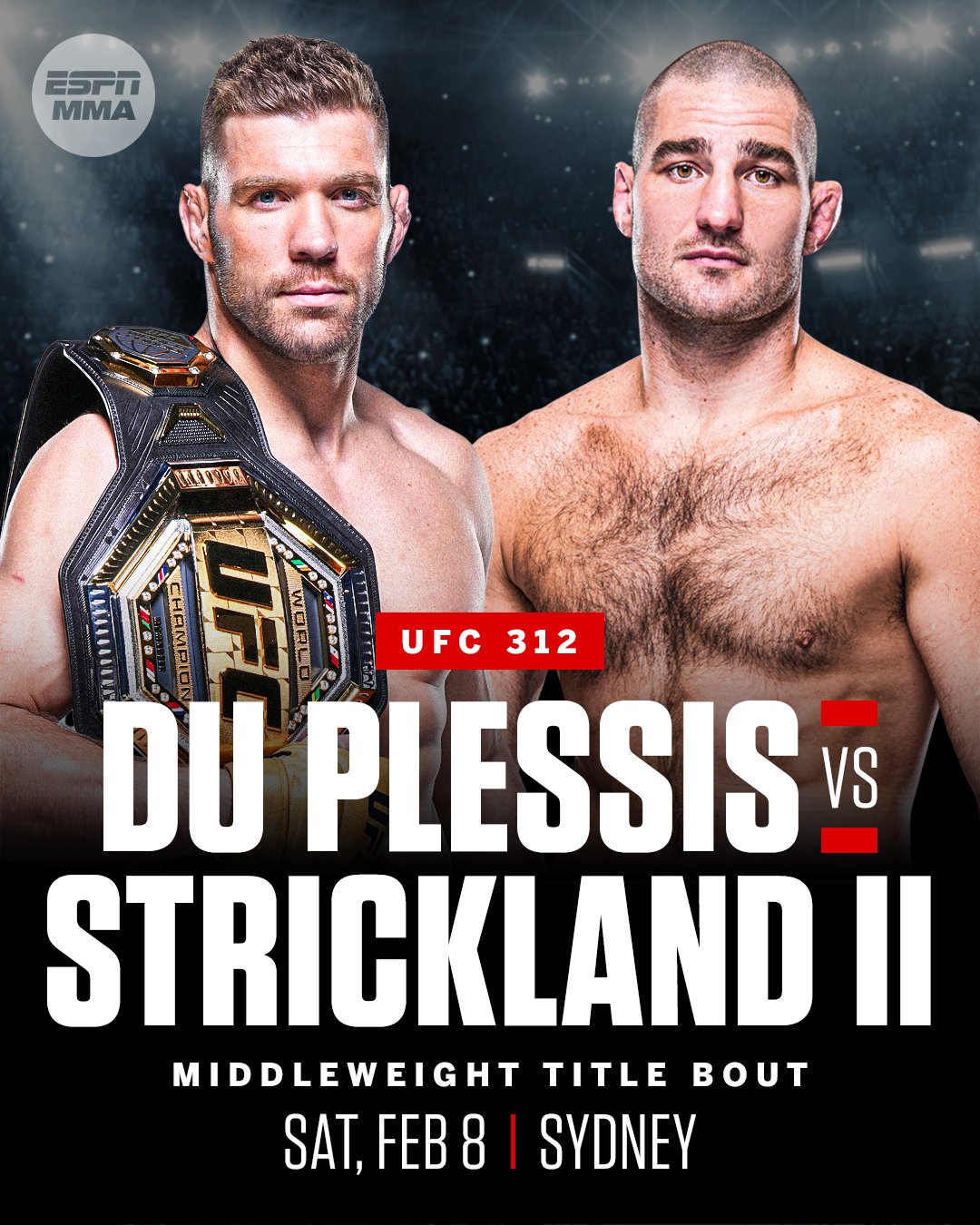 UFC 312 Du Plessis vs Strickland 11 Feb 8