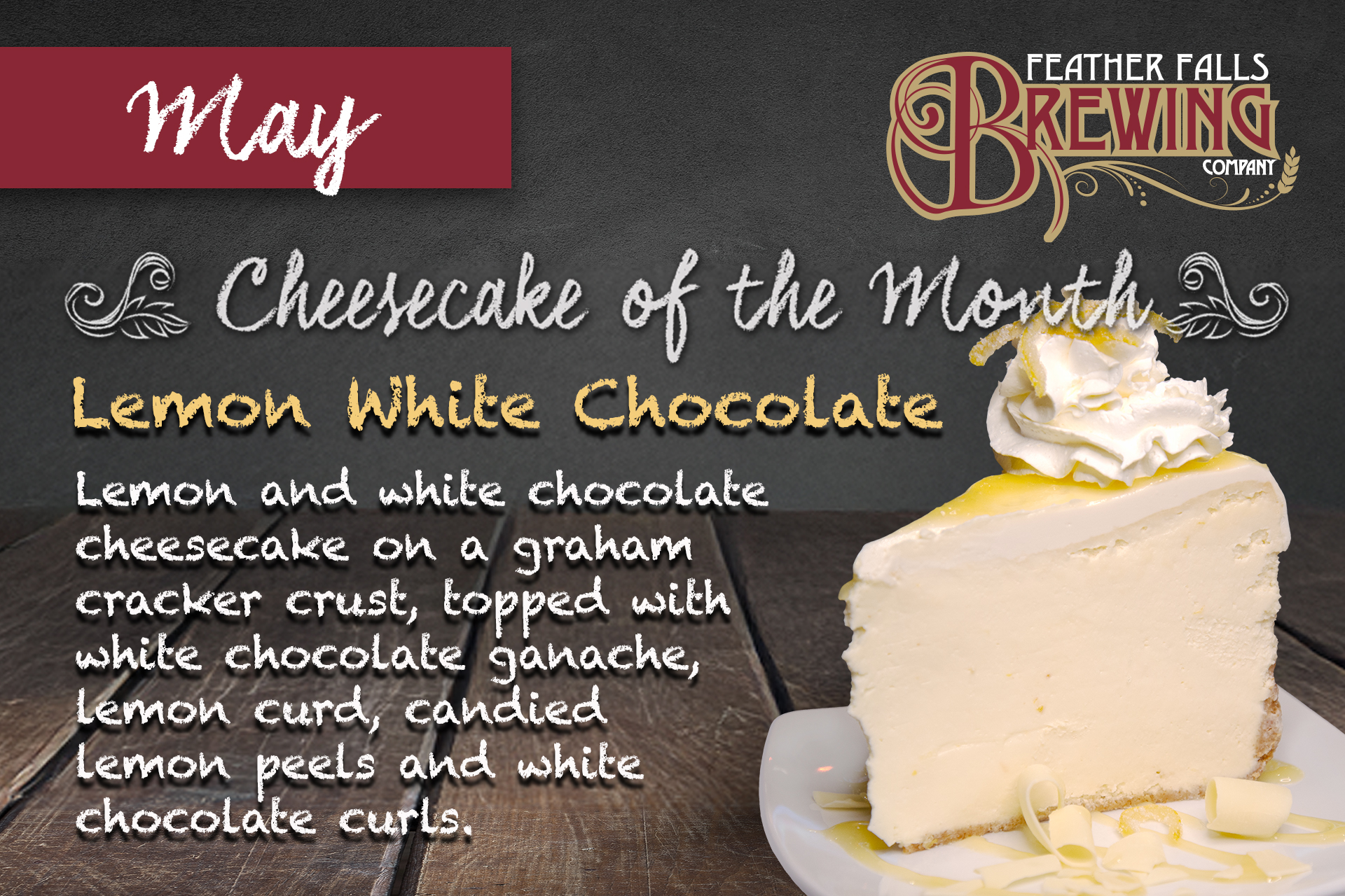 Brewery Cheesecake-May 2025-Lemon White Choc