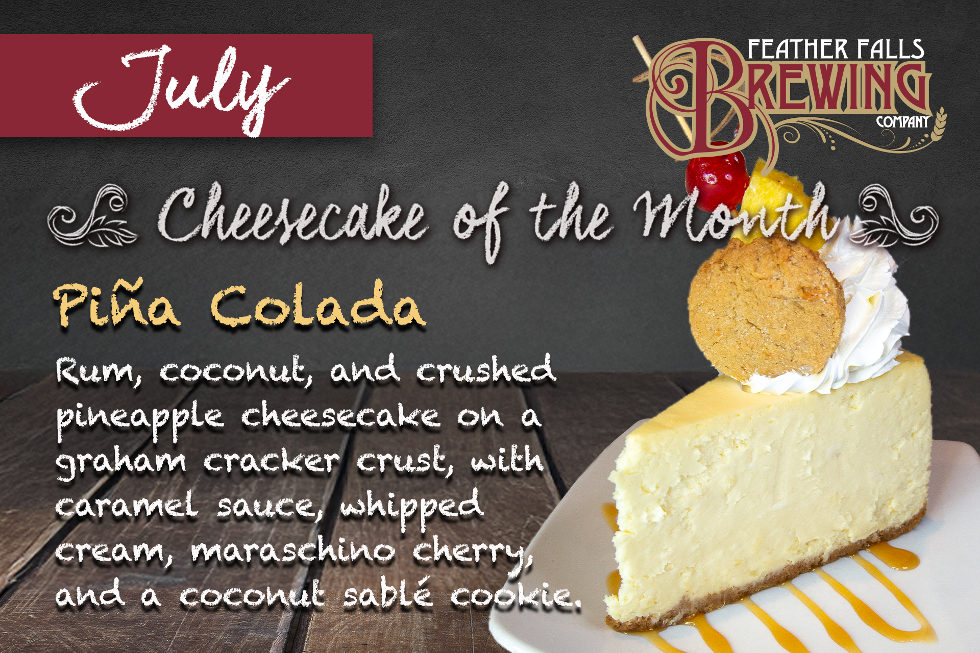 Brewer Cheesecake-July Piña Colada