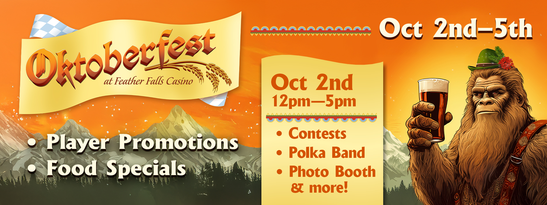 Oktoberfest Oct 2nd-5th