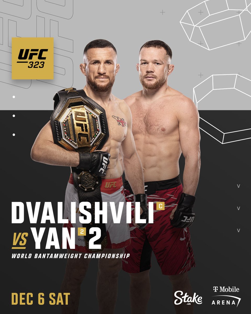 UFC December 6, Dvalishvili vs Yan