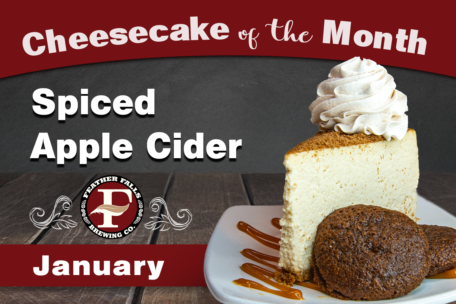 January Brewery Cheesecake - Spiced Apple Cider