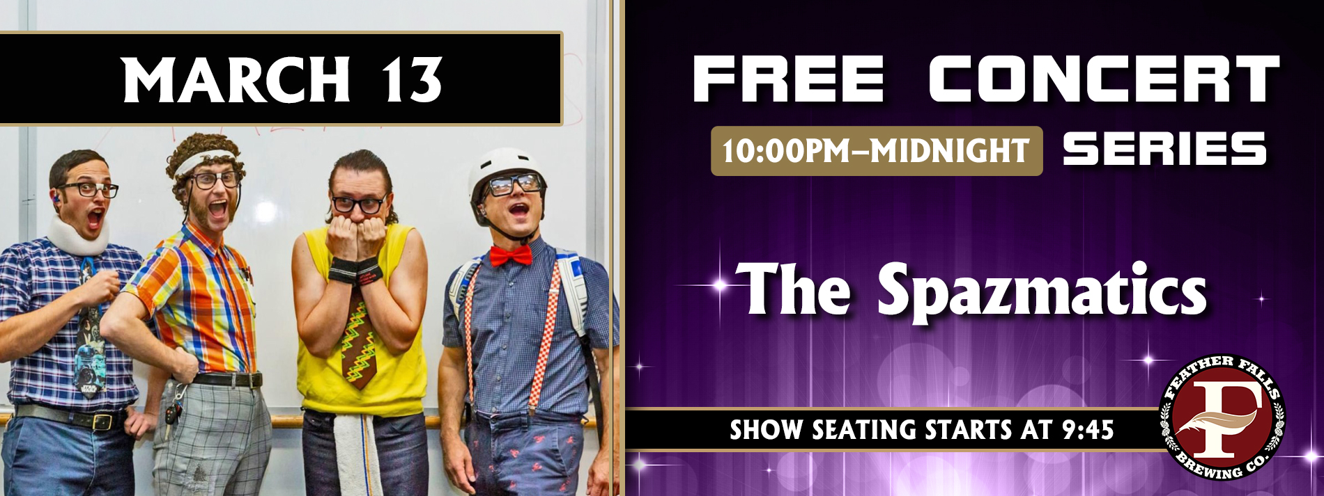 The Spazmatics - March 13