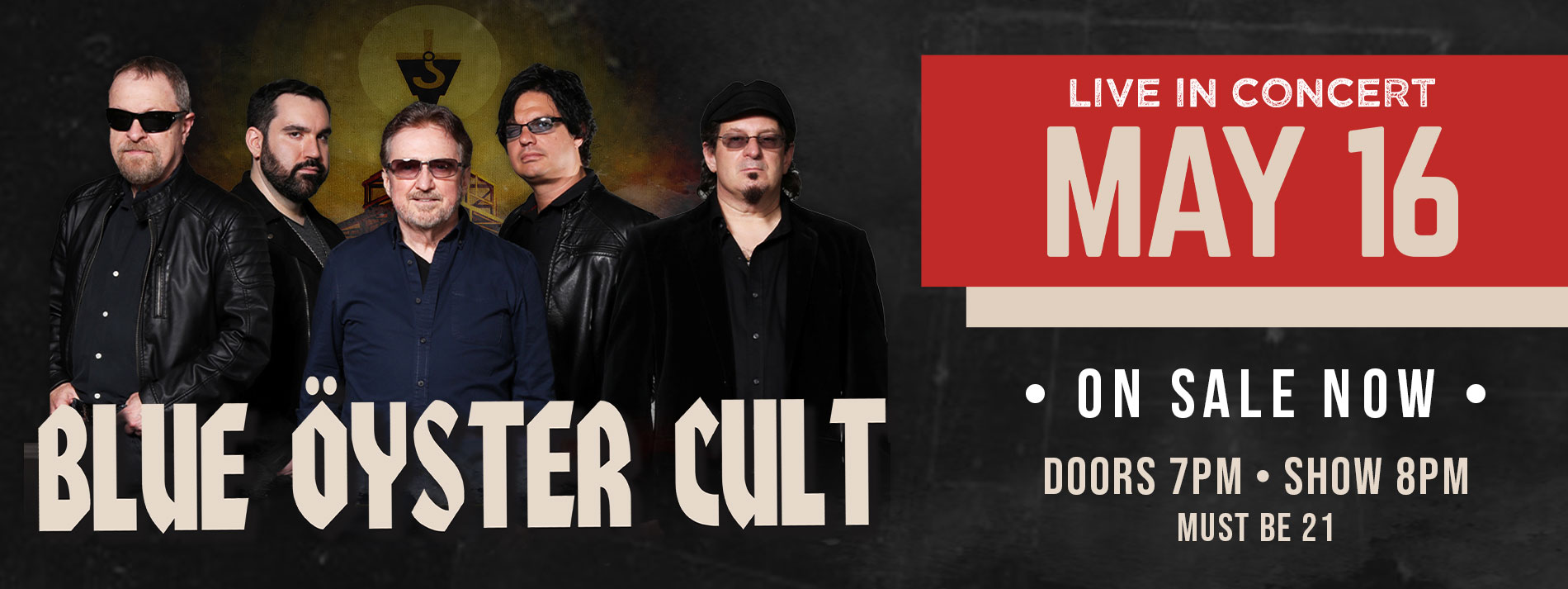Blue Oyster Cult- May 16 - On sale Now