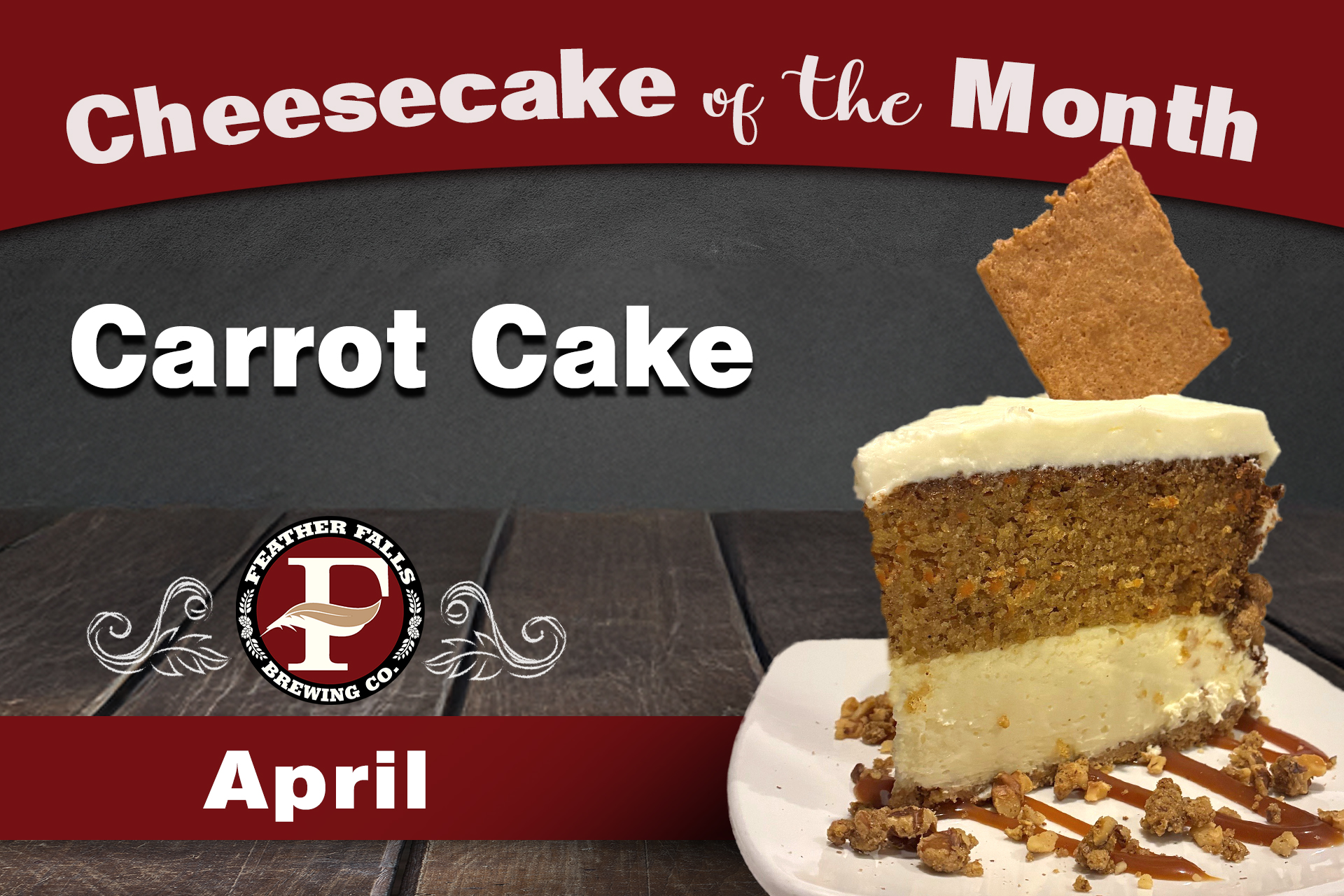 April Cheesecake-Carrot Cake