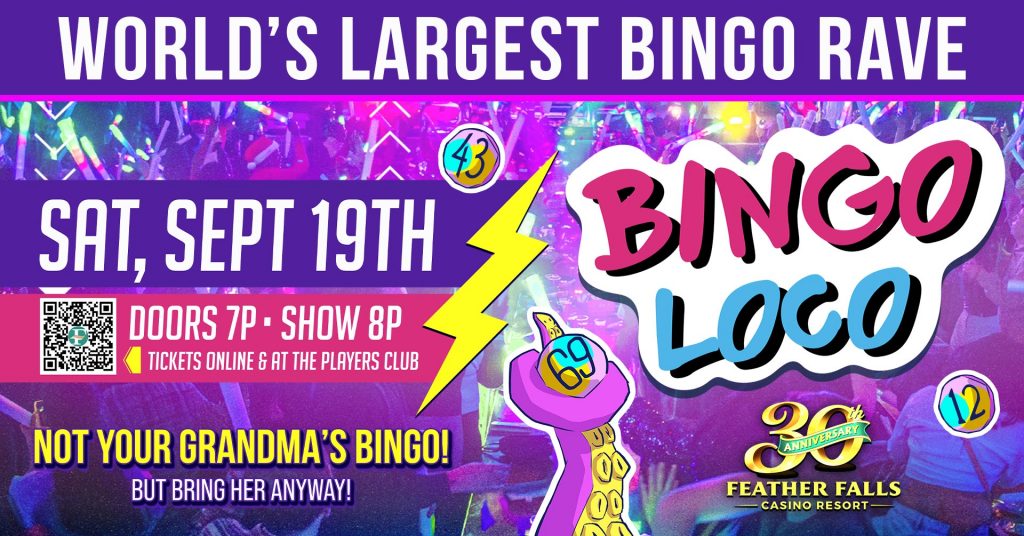 Bingo Loco Sat. Sept 19 8pm