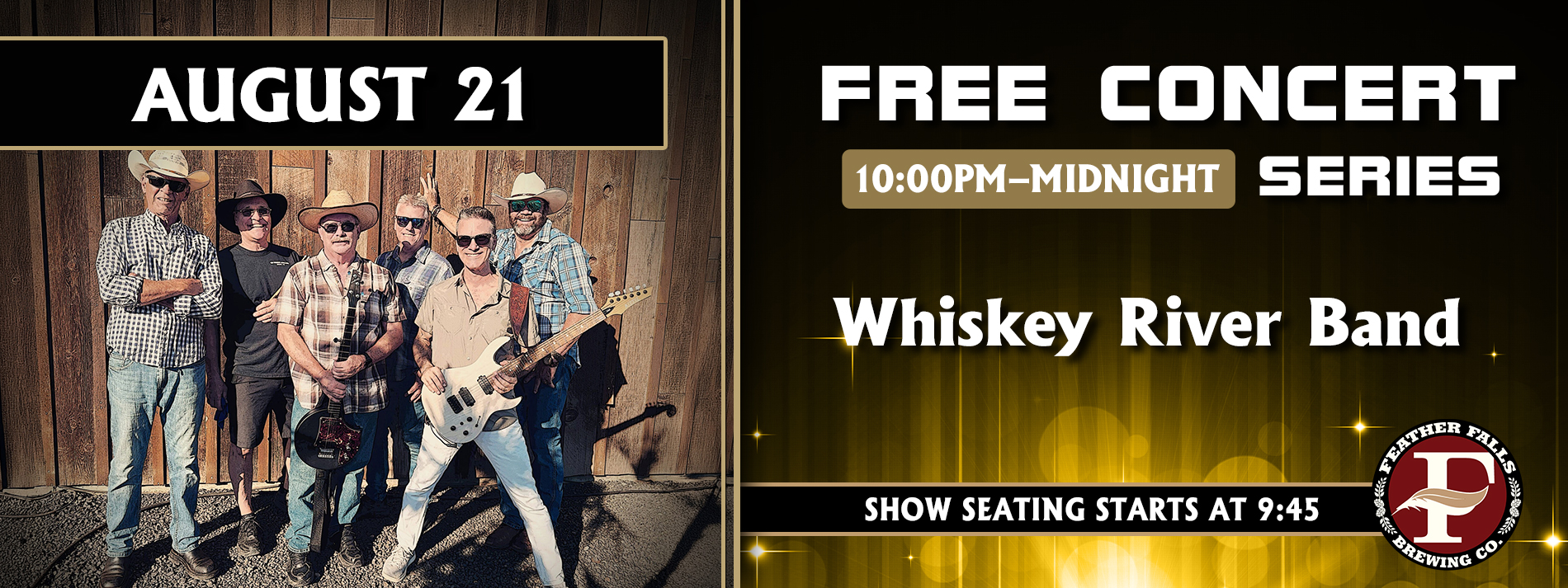 Whiskey River Band August 21