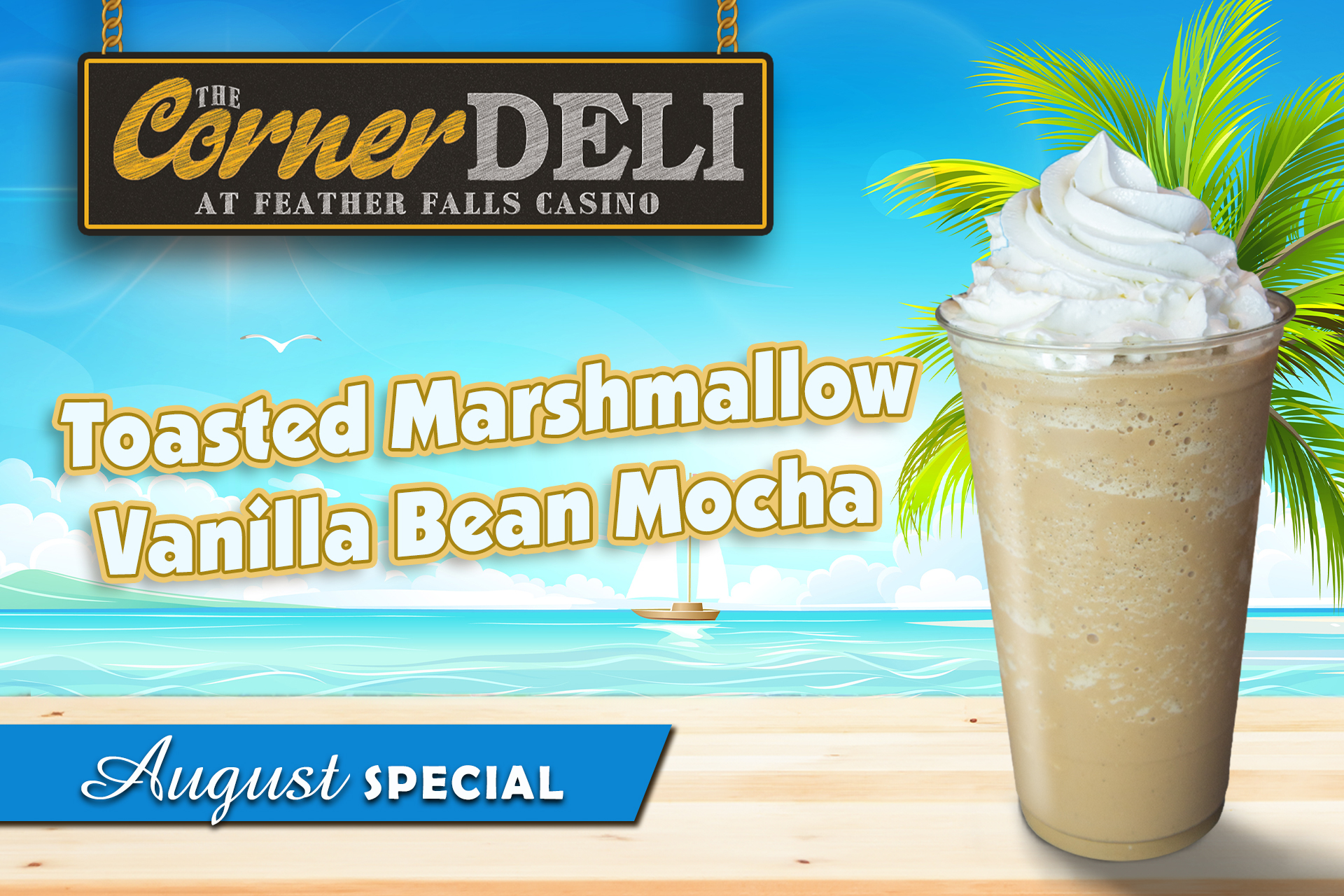 August Deli Coffee Special - Toasted Marshmallow Vanilla Bean Mocha